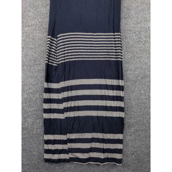 NOBO No Boundaries Short Sleeve Dress Size Small 3-5 Blue Gray Striped - Picture 9 of 11